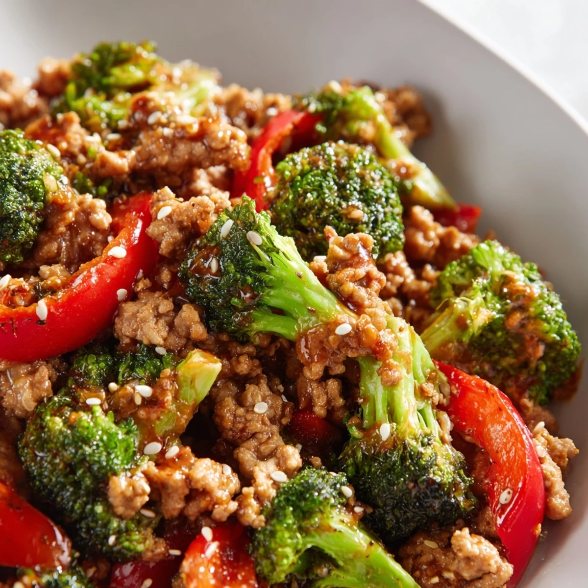 Ground Turkey Broccoli Stir Fry