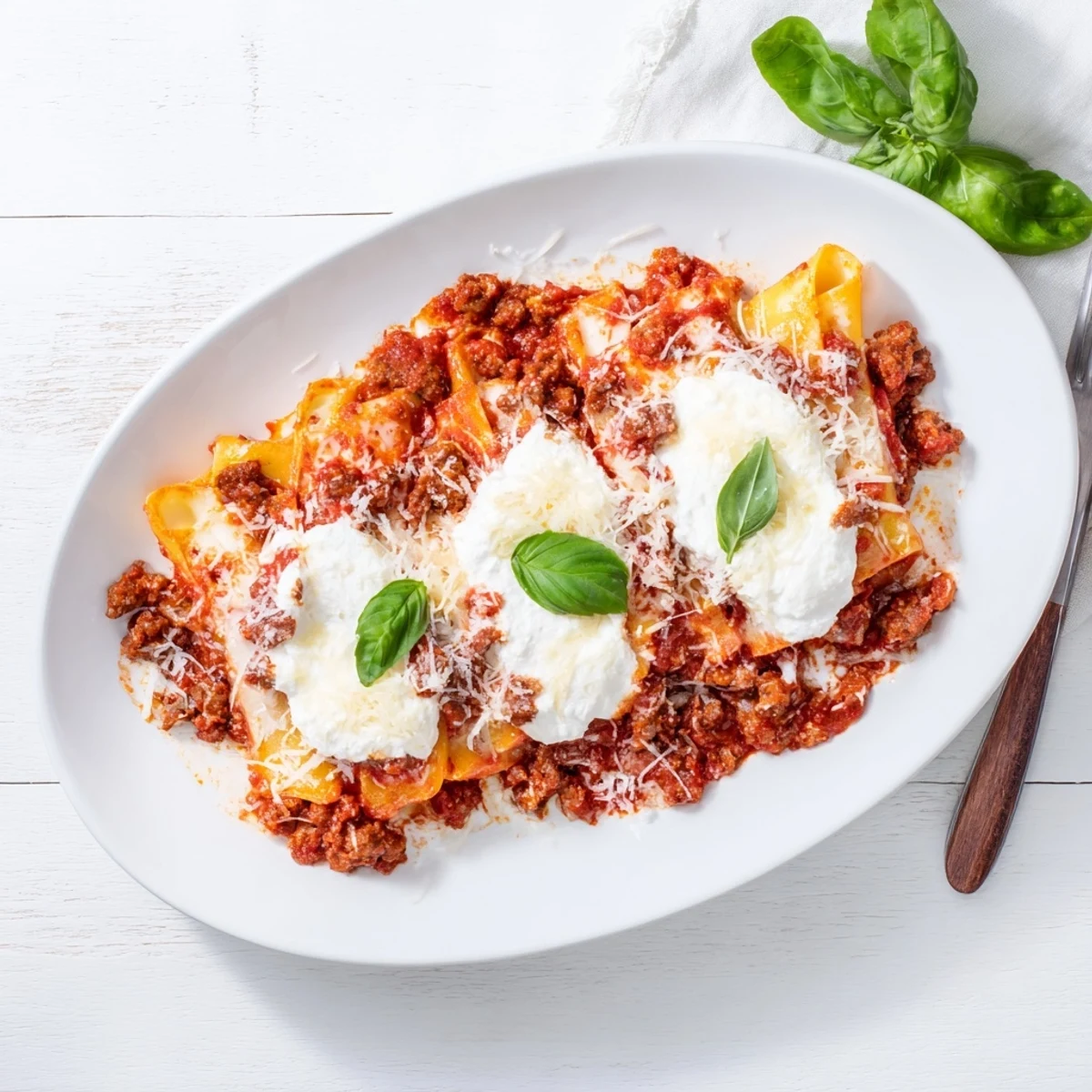 Family-style slow cooker baked ziti pasta dish with gooey cheese and savory Italian sausage crumbles