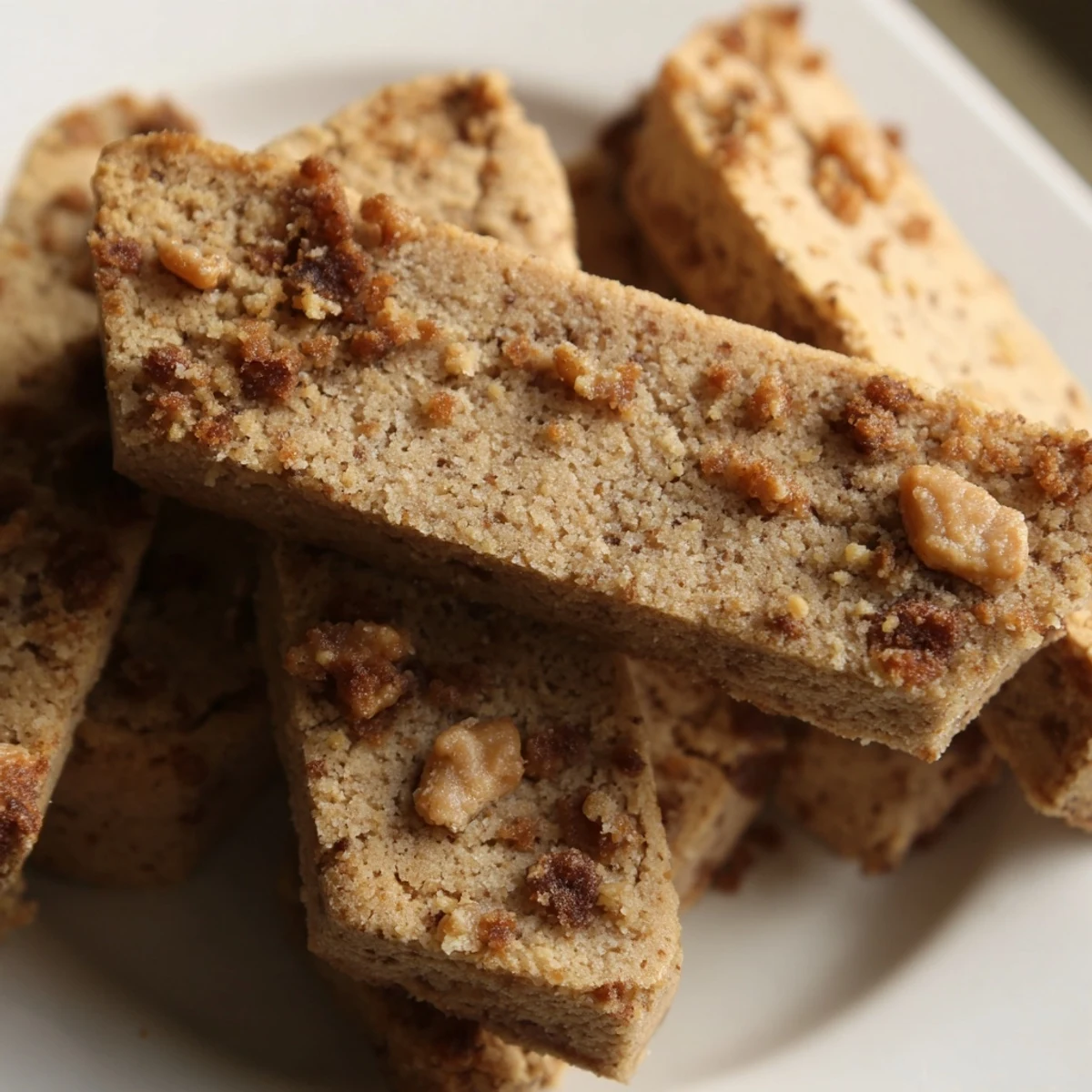 Buttery espresso shortbread cookies loaded with sweet toffee pieces cooling on a wire baking rack