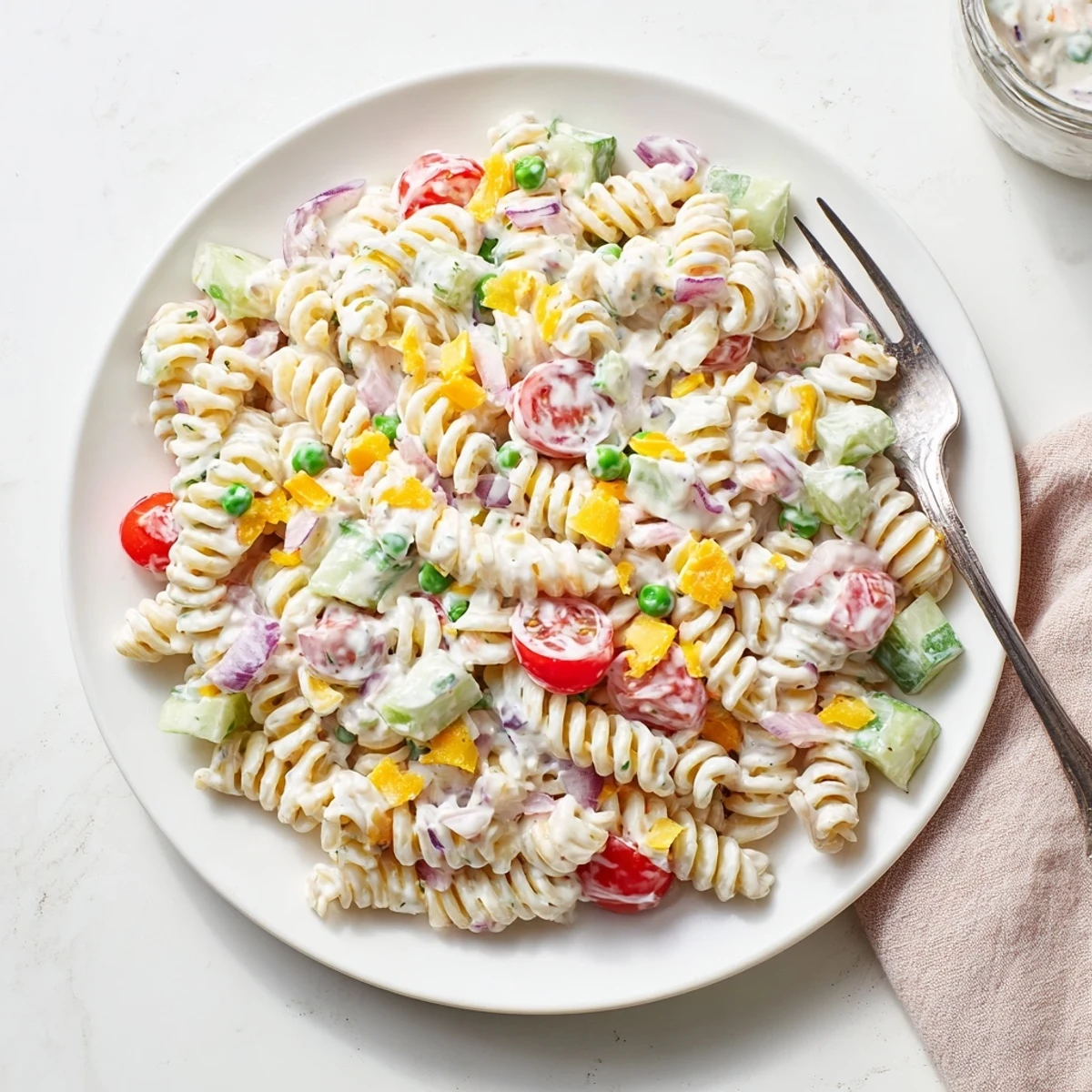 Creamy Ranch Pasta Salad