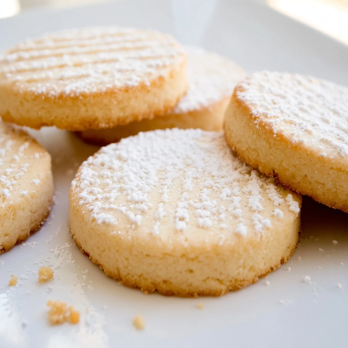 Classic Grandma's Secret Butter Cookies with golden edges arranged on a wire cooling rack
