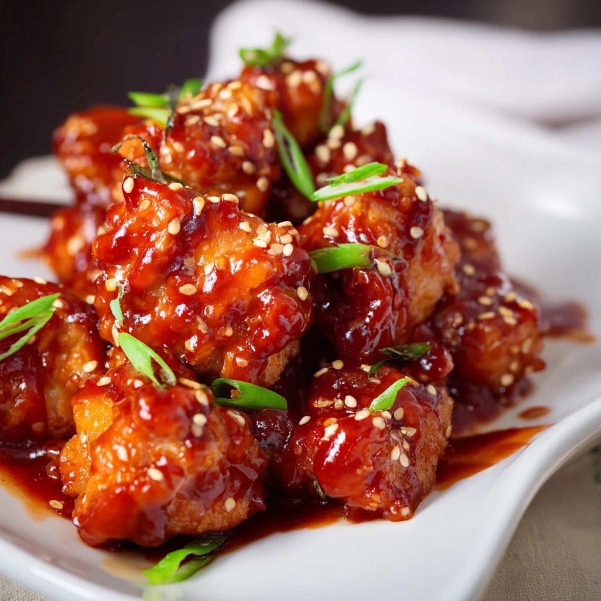 Juicy chicken thighs coated in sticky sweet and spicy honey sriracha sauce served over rice