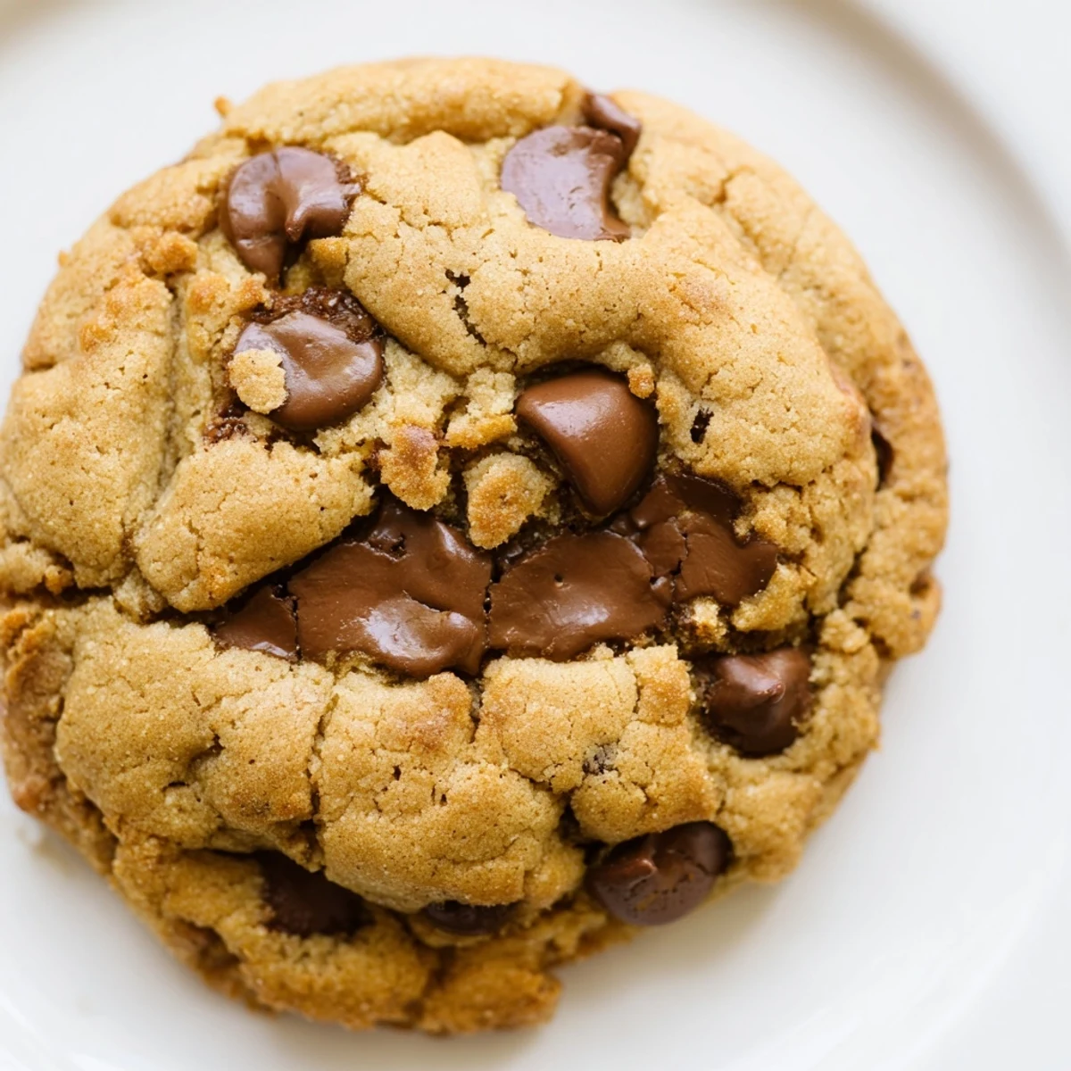 Warm chewy chocolate chip cookies fresh from the oven with crisp edges and gooey chocolate chips throughout