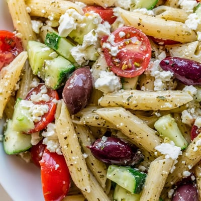 Greek Pasta Salad Mediterranean