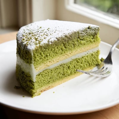 Light Fluffy Matcha Cake